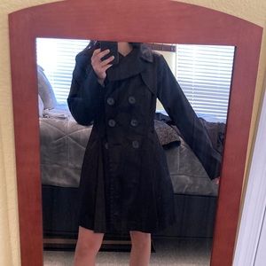 Jessica Simpson Black Trench Coat